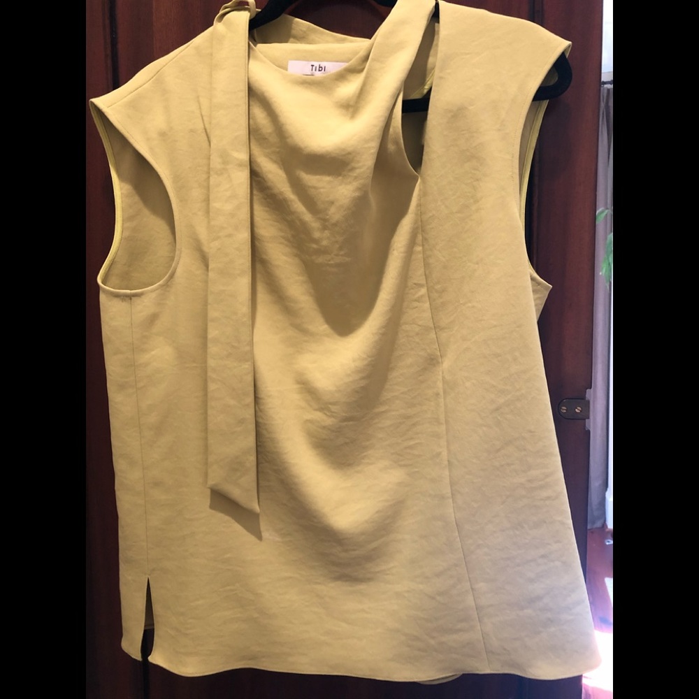 Tibi chartuse color top